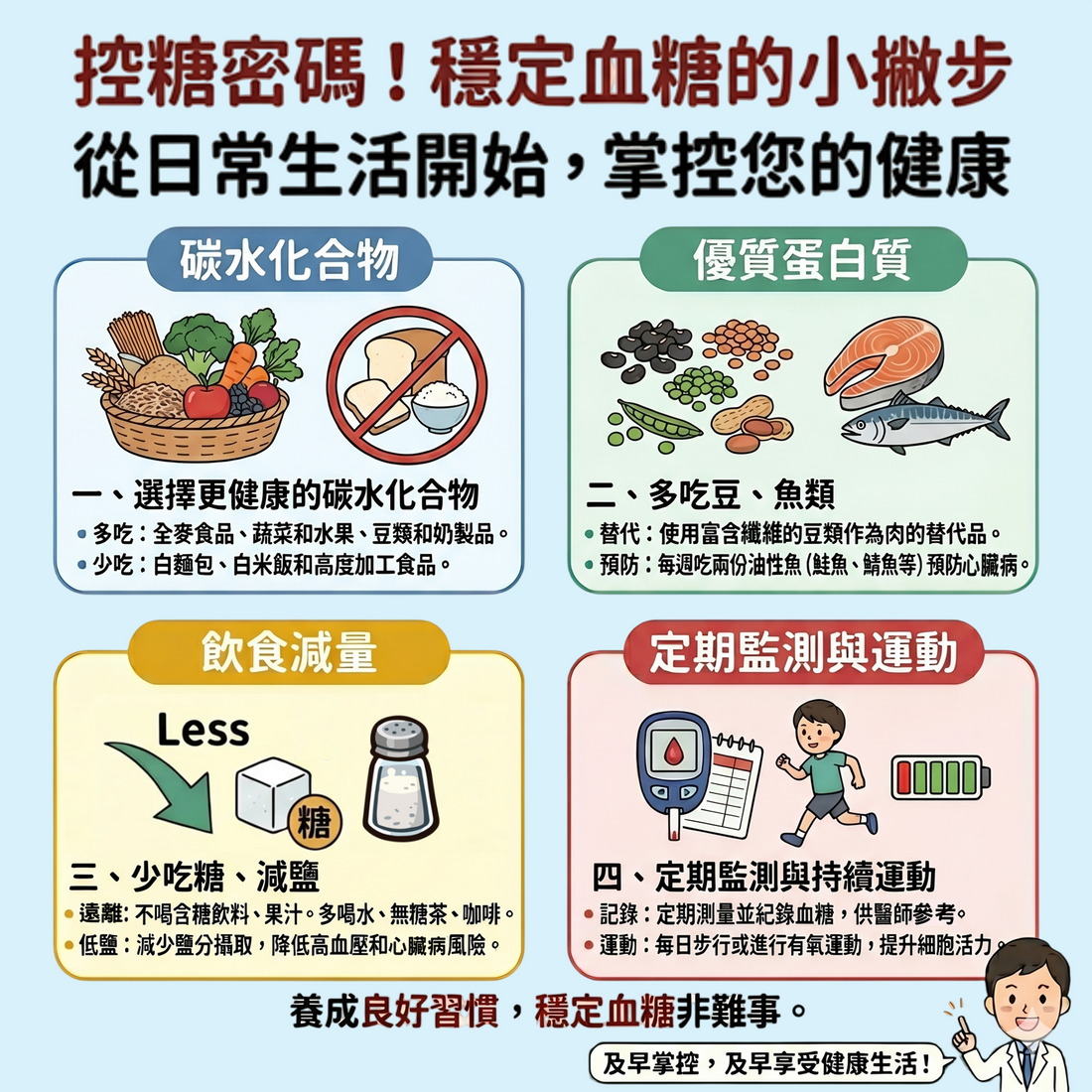 控糖密碼！穩定血糖的小撇步