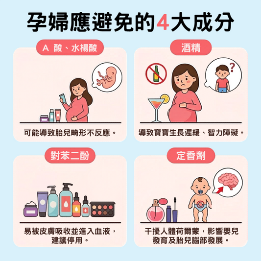 孕婦應避免的四大成分