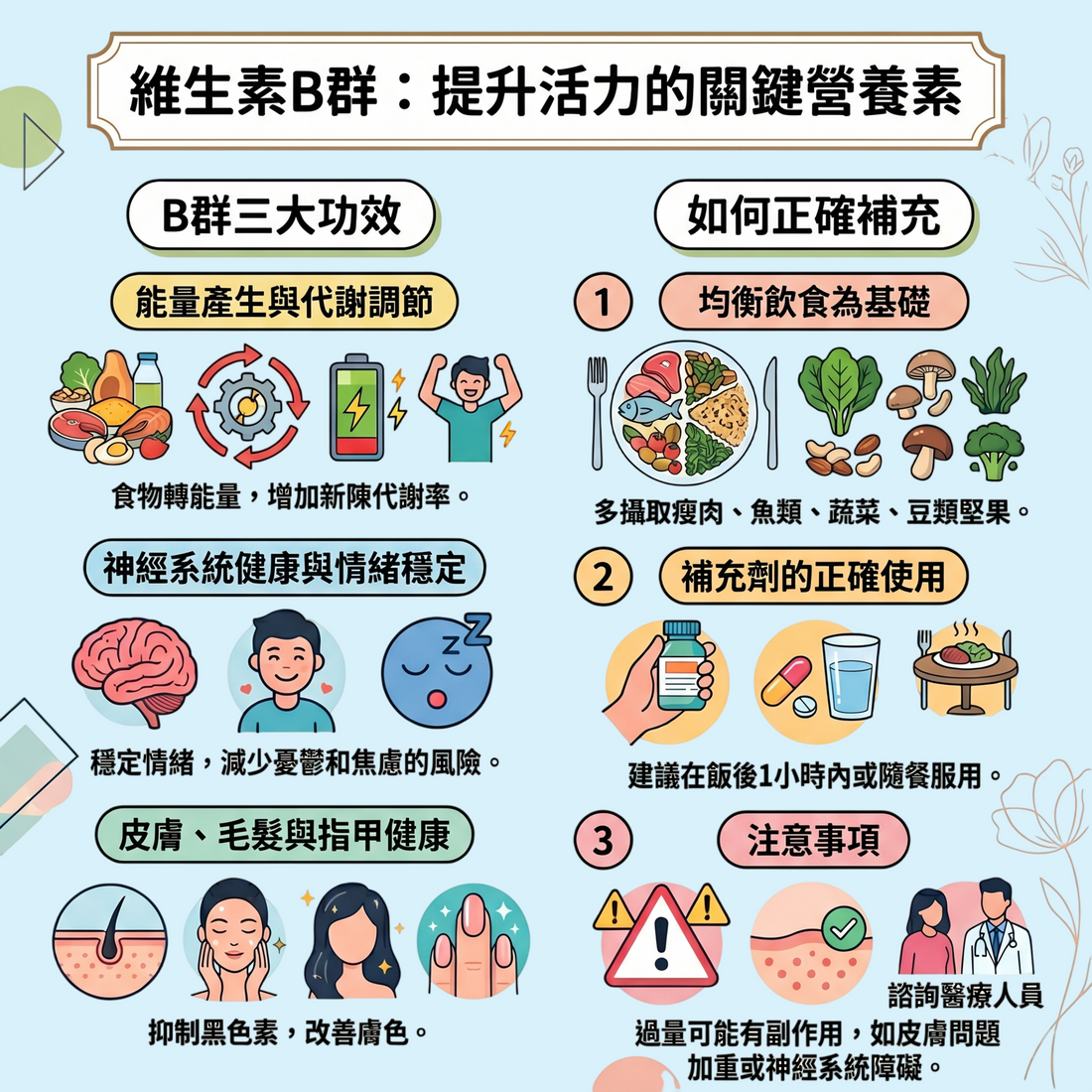 維生素Ｂ群：提升活力的關鍵營養素