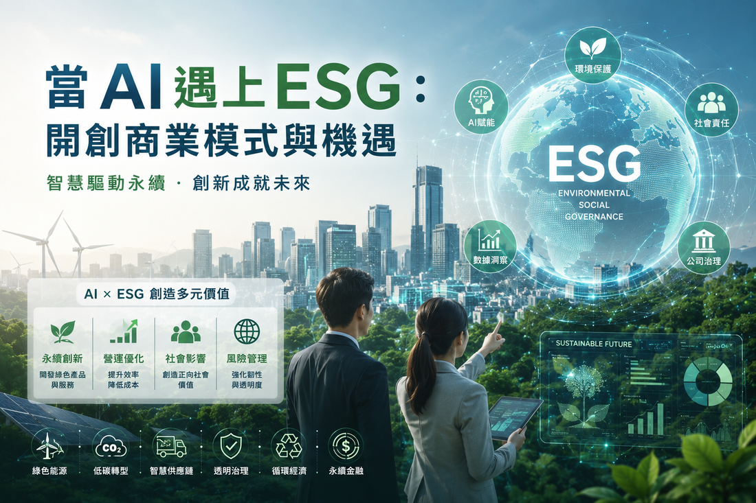 當AI遇上ESG：開創商業模式與機遇