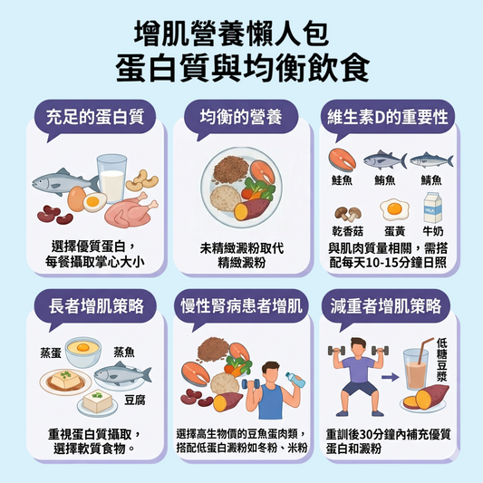 增肌營養懶人包：蛋白質與均衡飲食