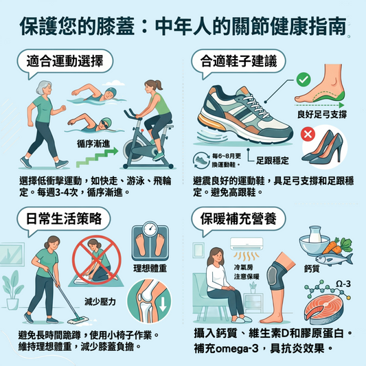 保護你的膝蓋：中年人的關節健康指南