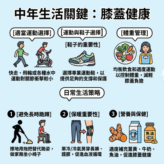 中年生活關鍵：膝蓋健康