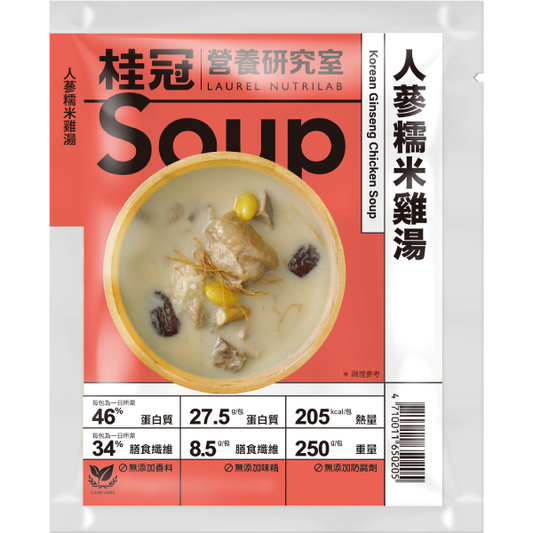 【桂冠營養研究室】人蔘糯米雞湯