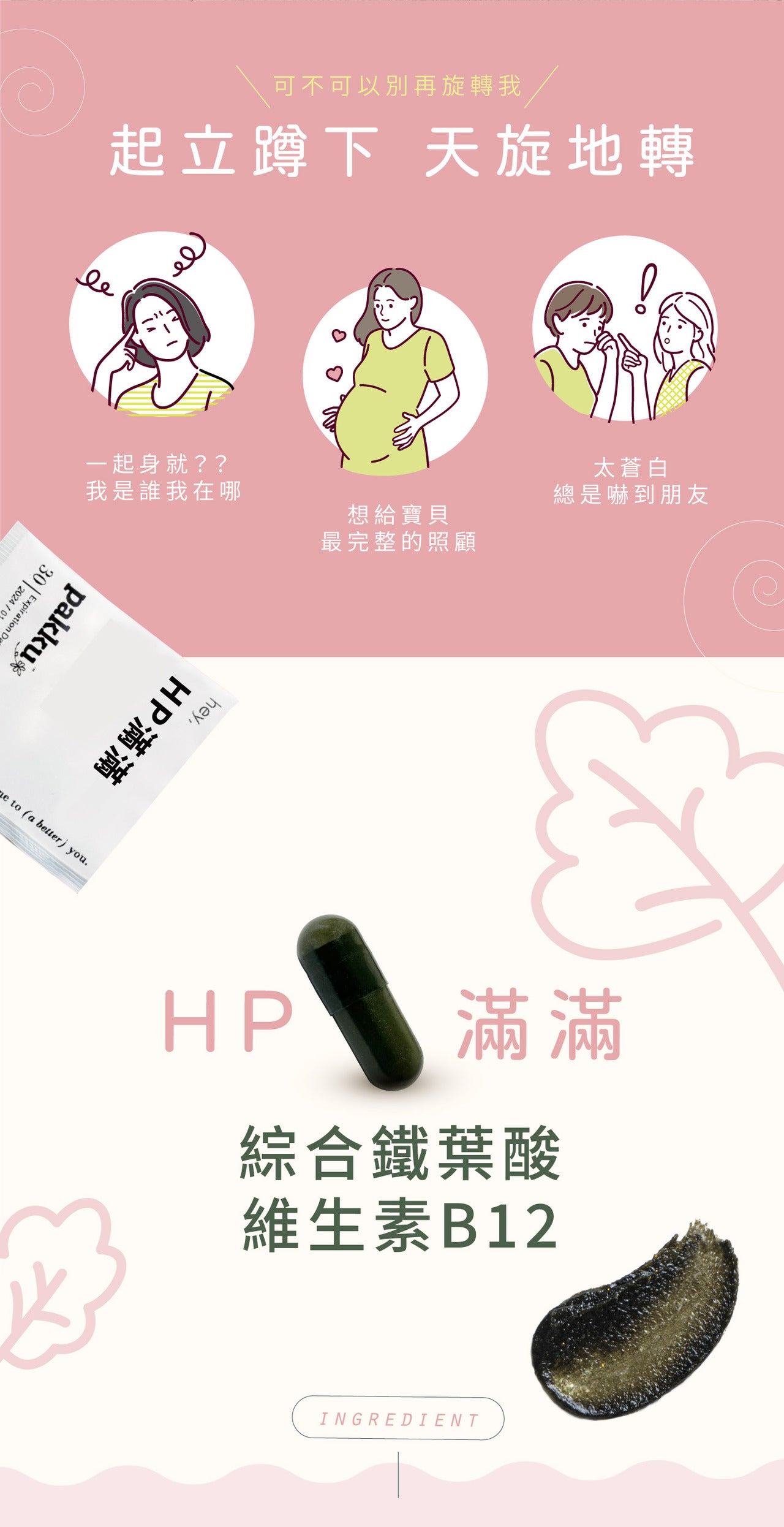 【HP滿滿】綜合鐵葉酸維生素B12