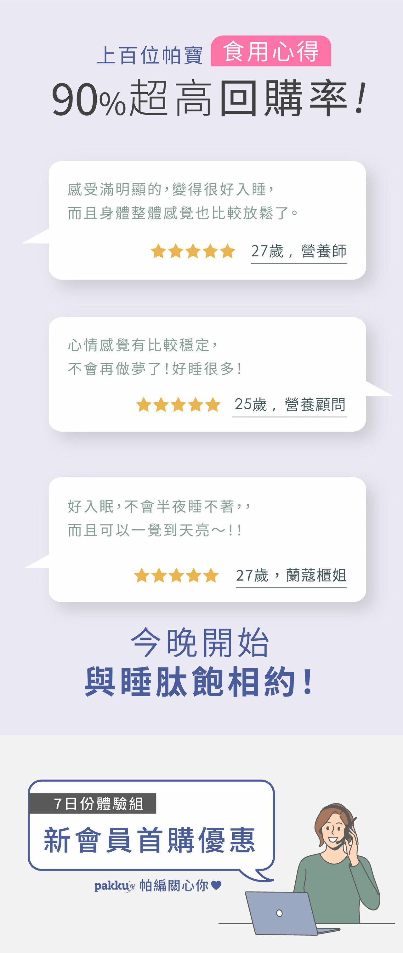 睡肽飽組合【不用再滑手機】7日體驗組