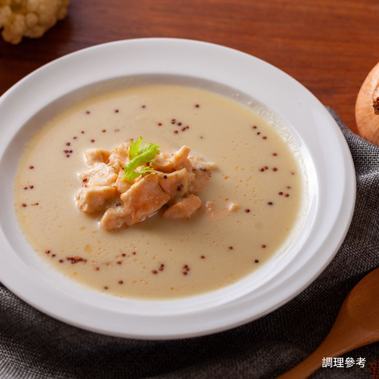 【桂冠營養研究室】鮭魚紅藜白花菜濃湯