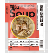 【桂冠營養研究室】蕈菇藜麥雞湯