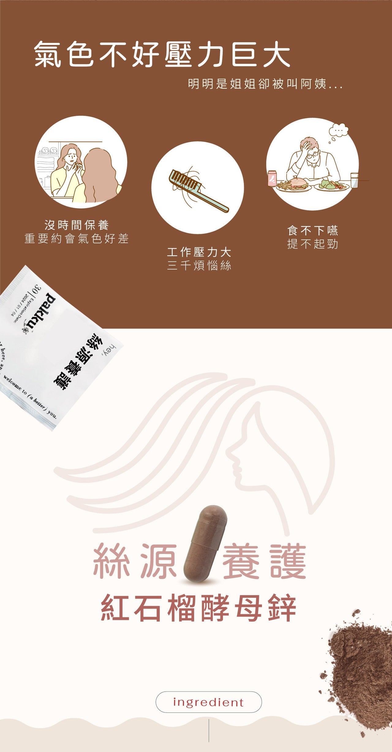 【絲絲養護】紅石榴酵母鋅（補貨中，6月到貨）