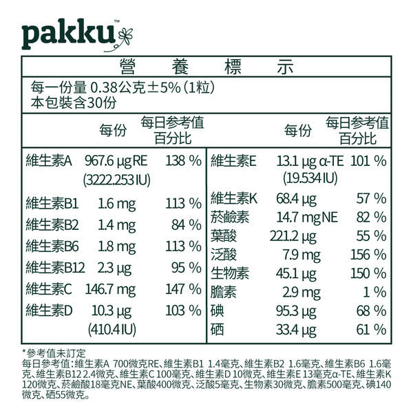 【一次到位】綜合維他命